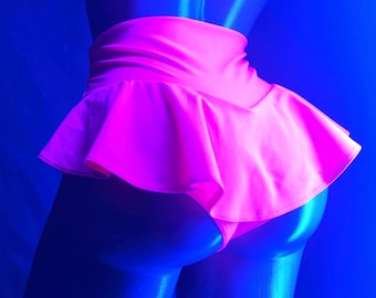 UV Reactive Rave Outfit: Neon Lycra Shorts or Fishnet Tights