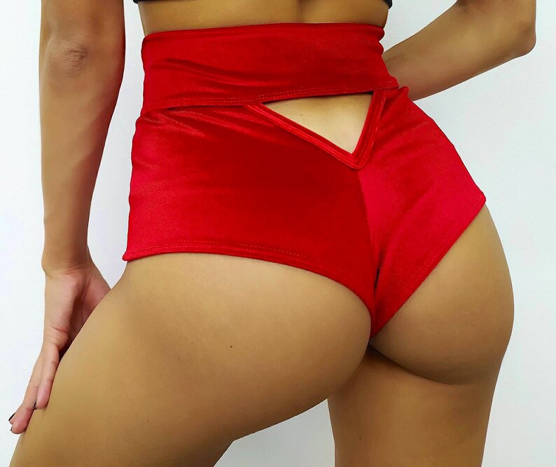 Black Velvet Pole Dance Shorts Exotic Dance Clothing Goth Etsy