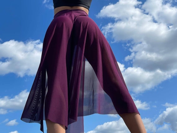 Pantalon transparent Flow pantalon de danse lat ral fente haute