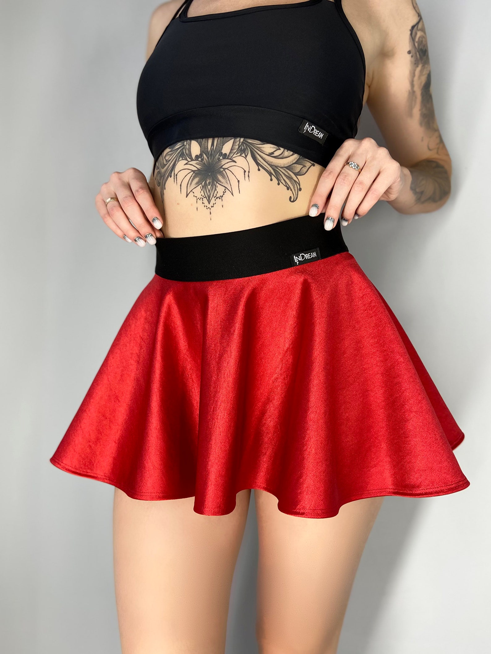 Skater Skirt Mini Circle Satin Hot Pink for Pole Dance Ballet Etsy
