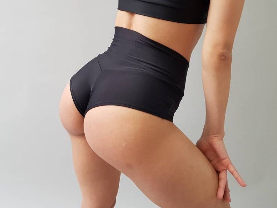 Booty Holiday Cheeky Shorts for Pole Dance, Rave Party or Festival High  Waisted Panties 