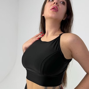 Booty shorts and corset top lace-up set for rave & Pole Dance aerial outfits image 19
