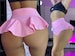 Baby pink pole dance booty shorts ships from USA High waisted wavy pleated hot panties Twerk dance cheerleading 