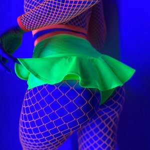 UV reactive neon shorts or fish net tights neon orange fishnet stockings fishnet panty hosedance outfits lovely
