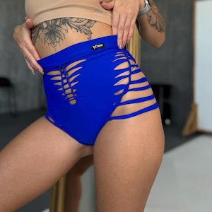 Braided Booty Shorts Slit Weave Festival Shorts Sexy Shorts Edm ...