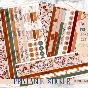 OCTOBER Collection Printable Budget Sticker Kit / Planner Stickers (para Erin Condren ECLP y Recollection)