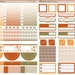 Cozy Fall - 7"x9" Printable Planner Stickers, Vertical Weekly Stickers ...