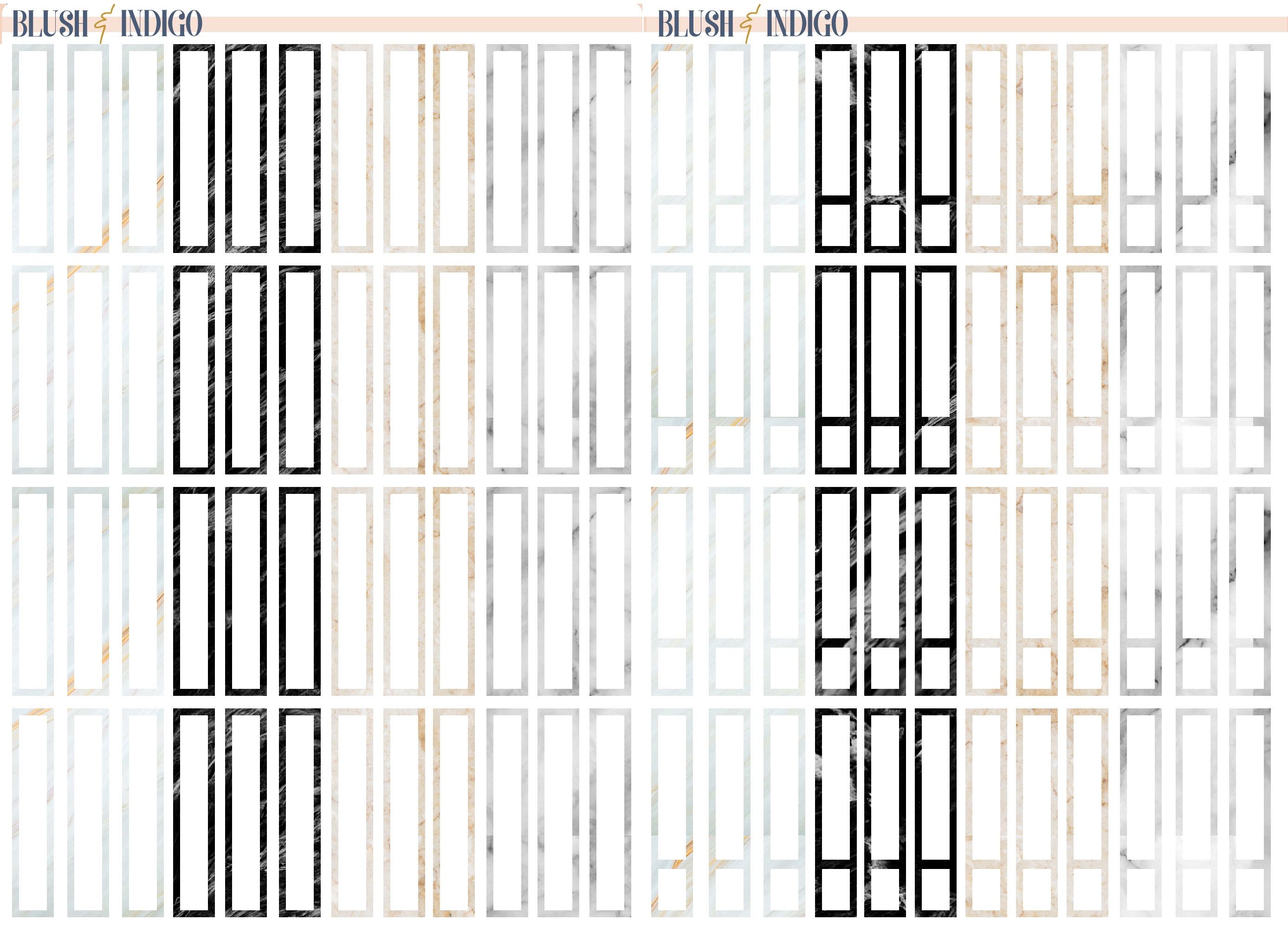 Printable MARBLE FUNCTIONAL Set Planner Stickers Erin Condren Planner ...