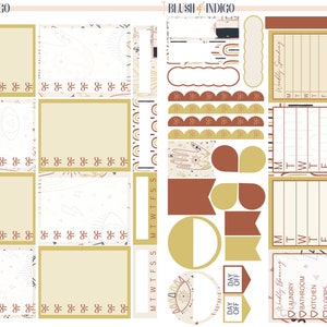 Boho Chic Printable Planner Stickers, Printable Weekly Stickers Kit ...