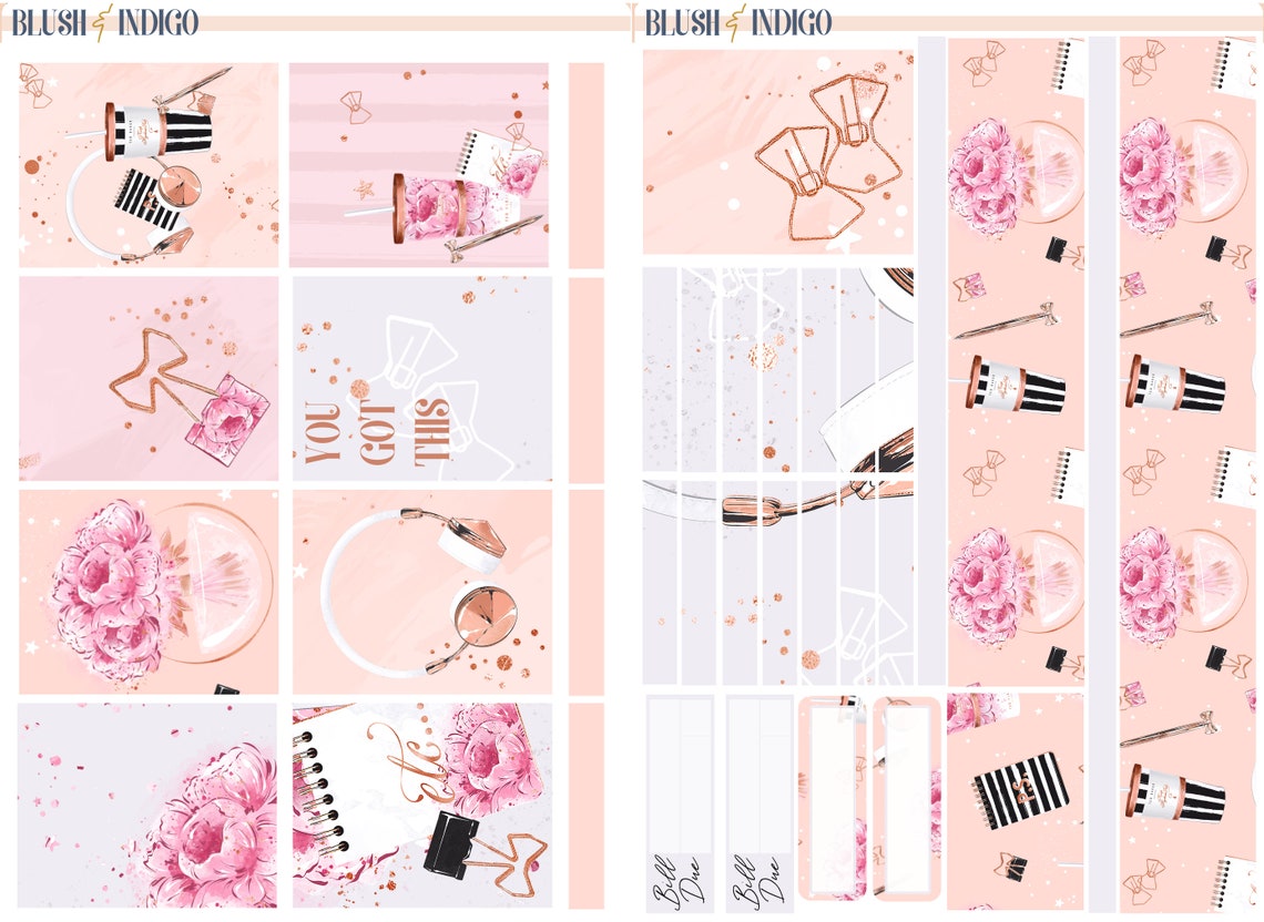 Girl Boss Printable Planner Stickers Printable Weekly - Etsy