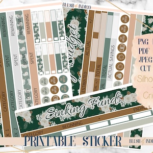 Kit de pegatinas de presupuesto imprimibles de la colección DECEMBER / Pegatinas del planificador (para Erin Condren ECLP y Recollection)