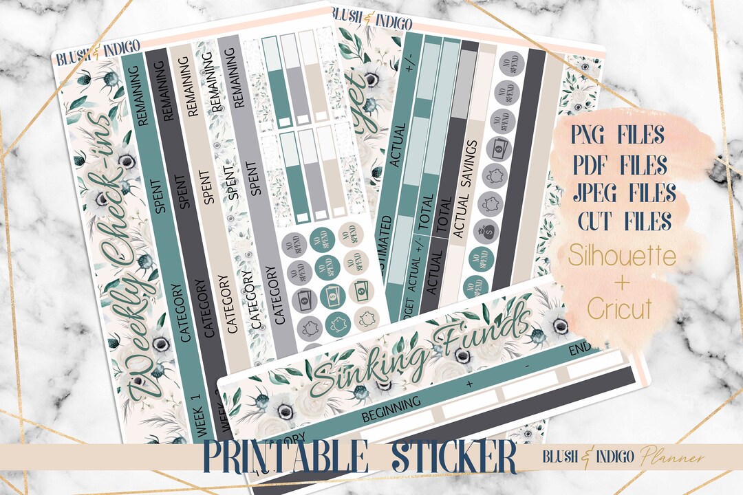 MAY Collection Printable Budget Sticker Kit Planner Stickers for Erin ...