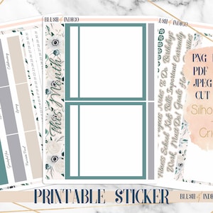 Printable Monthly Notes - Dashboard Page Kit | Planner Stickers (for Erin Condren ECLP and Recollection) May Collection | Notes Page