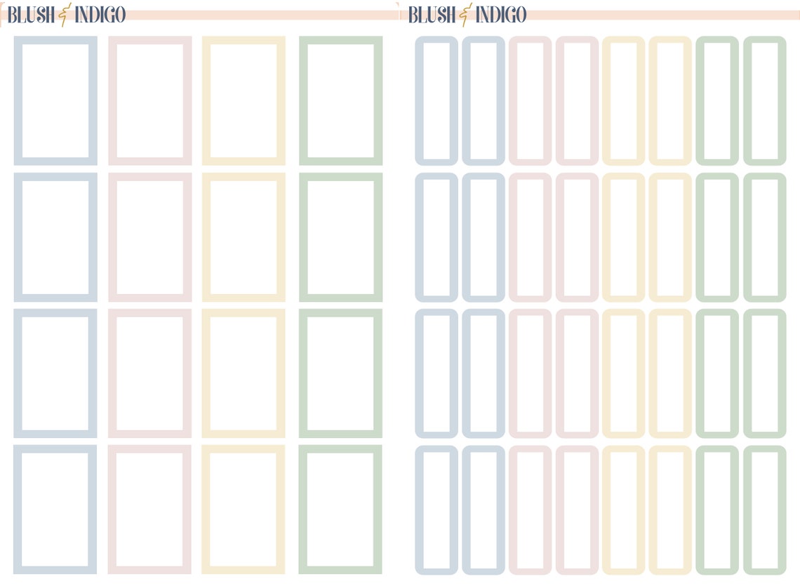 Printable PASTEL FUNCTIONAL Set Planner Stickers Erin Condren | Etsy