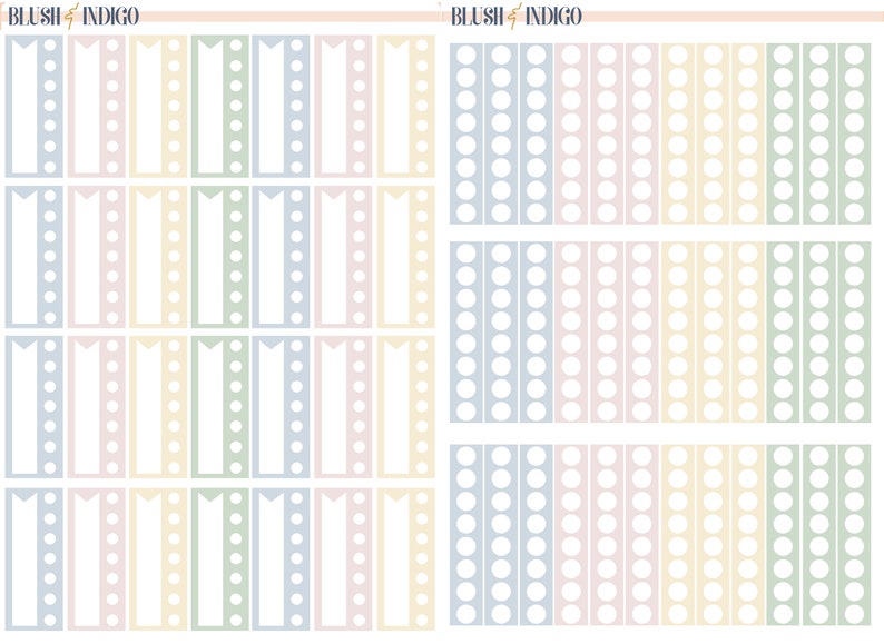 Printable PASTEL FUNCTIONAL Set Planner Stickers Erin Condren | Etsy
