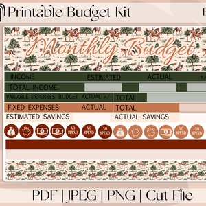 Kit de pegatinas de presupuesto imprimible de Equestria / Pegatinas de planificador (para Erin Condren ECLP y Recollection)