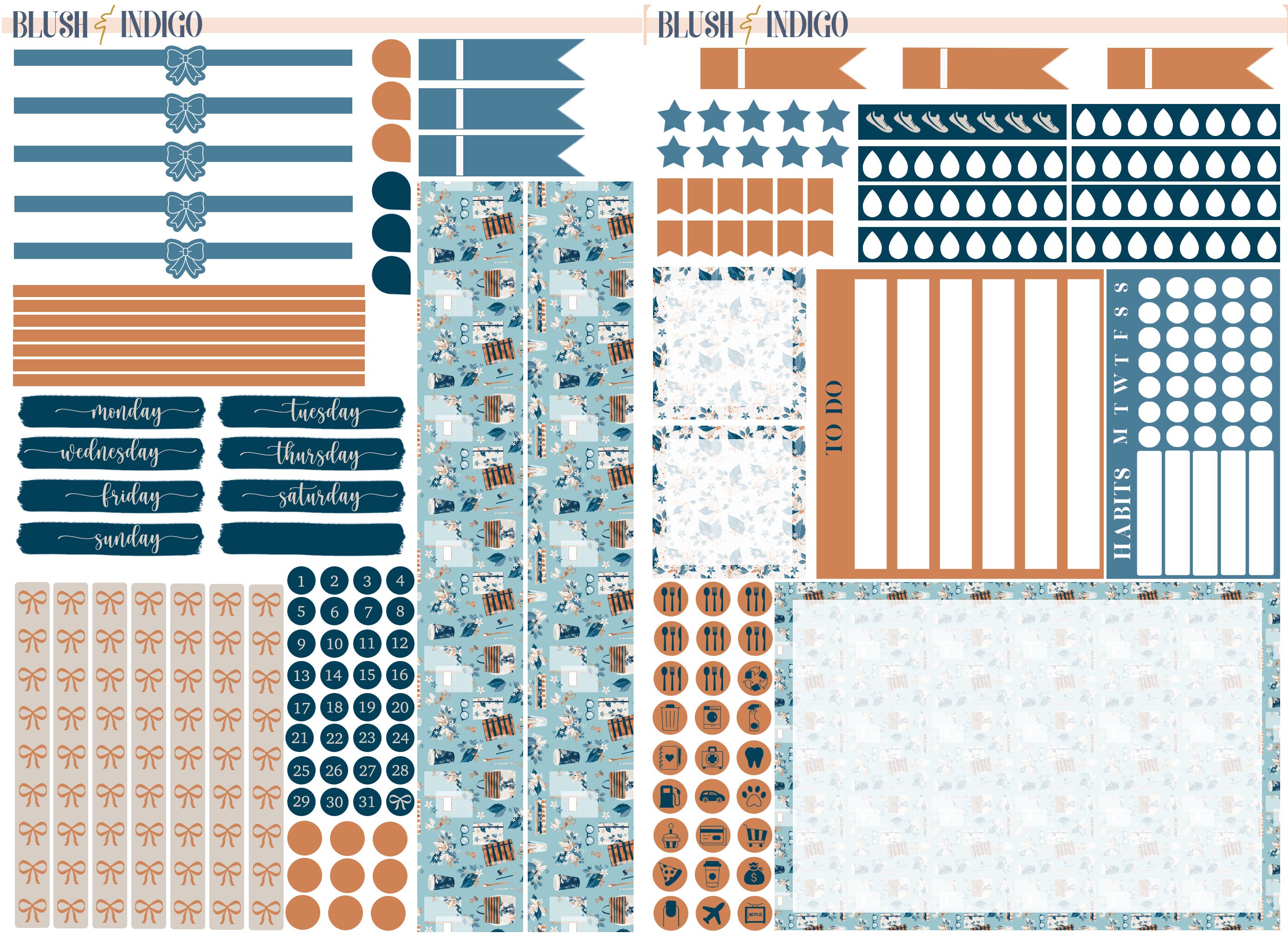 Back to School Printable Compact Vertical Weekly Planner Stickers A5 ...
