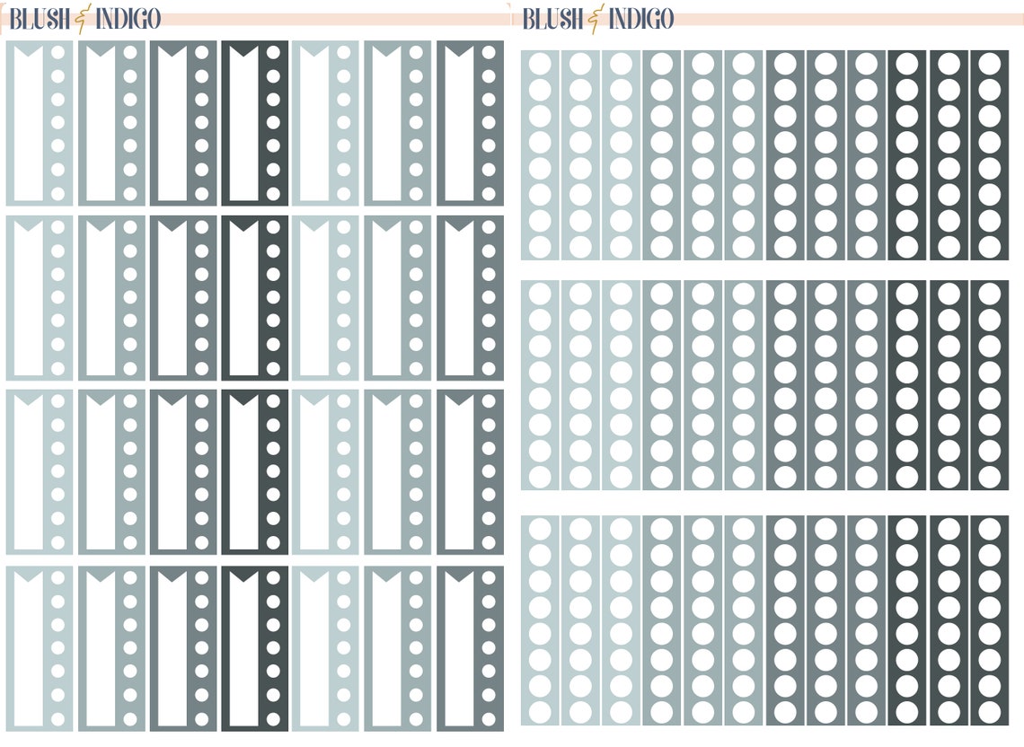 Printable BLUE FUNCTIONAL Set Planner Stickers Erin Condren Planner ...