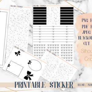 Pegatinas superpuestas con papel de aluminio/guión para planificador (para Erin Condren ECLP y Recollection)/pegatinas listas para papel de aluminio funcional