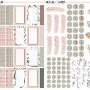 Oasis Printable Planner Stickers, Printable Weekly Stickers Kit, Fits ...