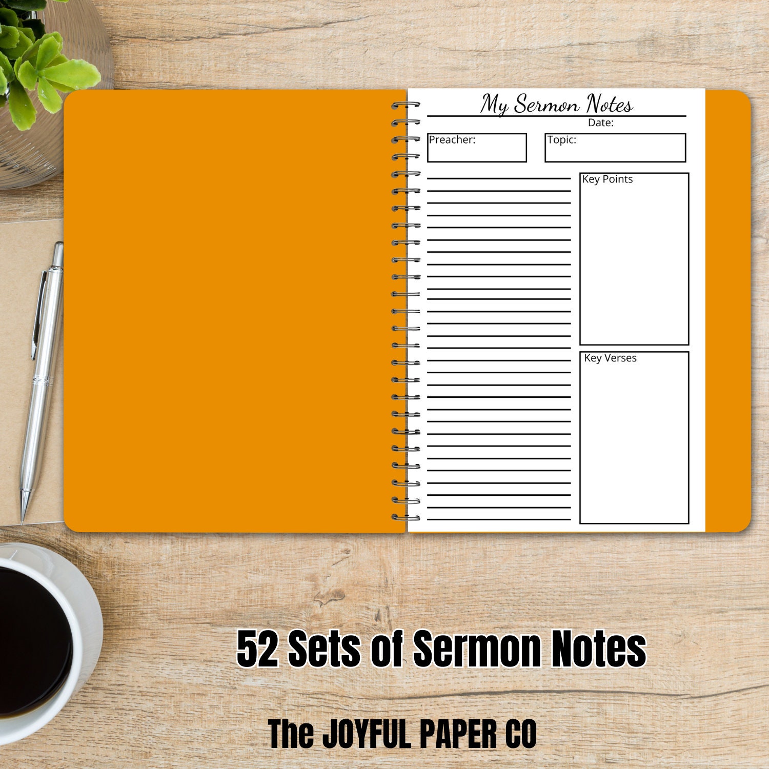 Sermon Notes Journal, Bible Study Notes, Church Notes, Scripture ...