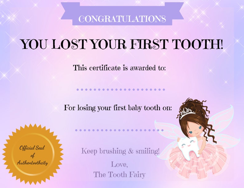 tooth-fairy-certificate-tooth-fairy-first-tooth-tooth-etsy