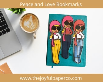 The Confident Hijab Woman Bookmarks, Bookmarks for Women, Jumbo Bookmarks, Reading Accessories, Black Girl Gifts