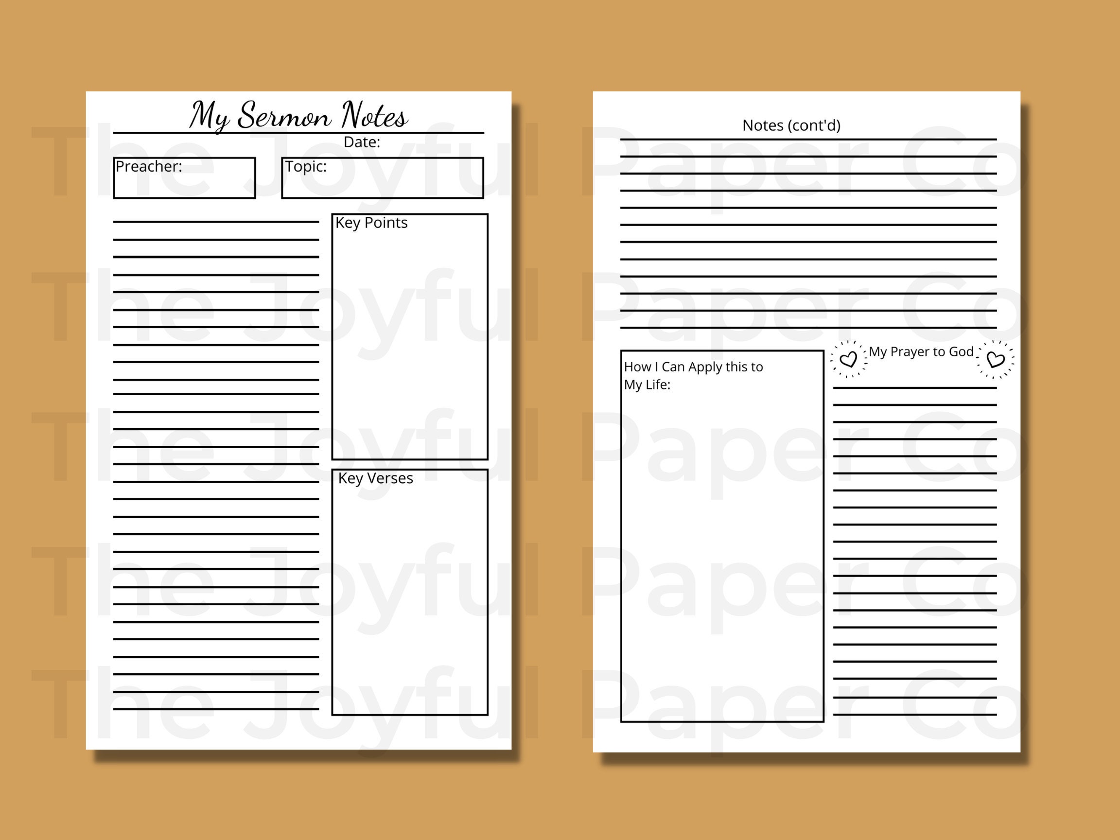 Sermon Notes Journal Spiral Journal Notebooks for African - Etsy