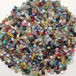 Mix Stone Beads, Natural Mix Stone Mix Shape Faceted Beads, Mix Stone Beads For Jewelry Making, Mix Stone Loose Drilled Beads, 7X7-32X6 MM