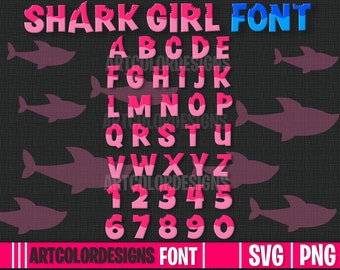 Download Shark Font Svg Etsy