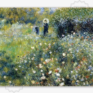 Vintage Art Print Poster Art Print Download Antique Print DIGITAL PRINT Oil Painting Printable Wall Art Nature Pierre-Auguste Renoir Print