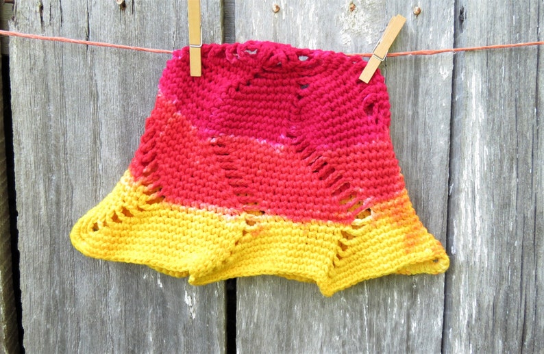 Crochet Sunhat Size Ladies MediumLarge Tie Dye Sunhat; Summer Hat; Tropical Sun