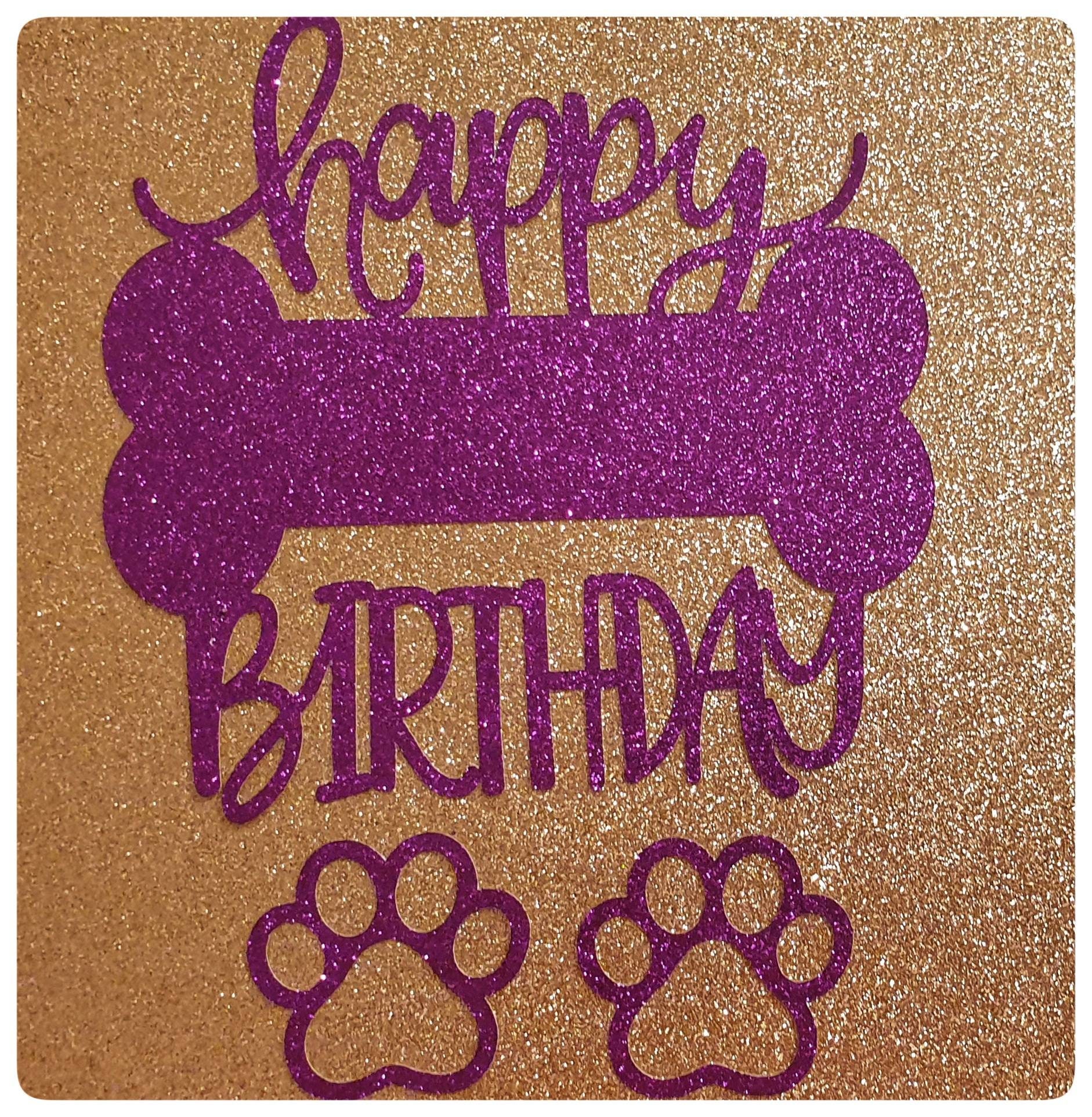 Dog Birthday Cake Topper Happy Birthday Cake Topper Paw Etsy UK