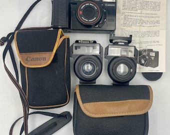 Canon Sure Shot AF-S (AF35M II) Bundle -Tele & Wide Lens Kit, Manual - For PARTS