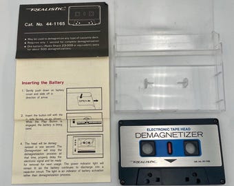 Realistic 44-1165 Cassette Head Demagnetizer w/ Original Manual - READ/REPAIR
