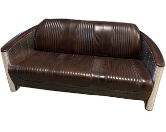 Aviator loveseat Sofa, Modern loveseat, 3 seater sofa vintage love seat