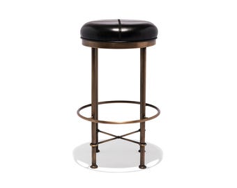 Bespoke Bar Stools, Counter Height Stool, Counter Stool, leather stool