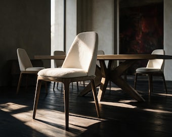 4 Benny Linden Teak Arm Dining Chairs - Etsy