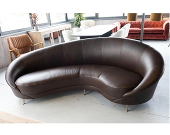 Curved sofa round couch for living room and lobby