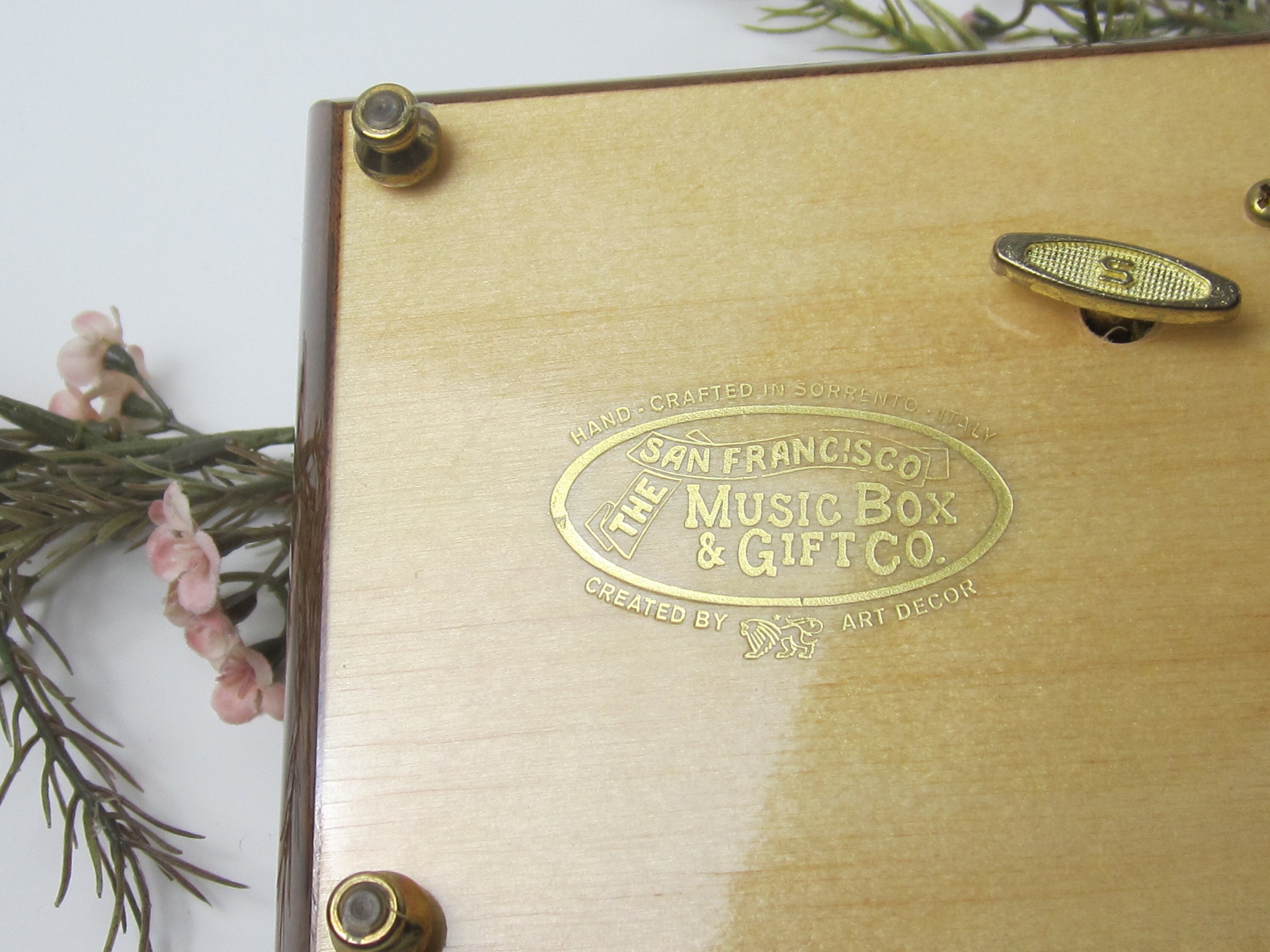 Vintage Music Box, San Francisco Music Box Company, Made in Italy Etsy