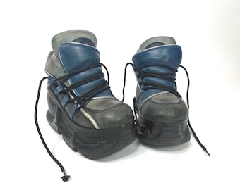 Vintage 90s Swear Truck Platform Purple Blue Alternative Cyber