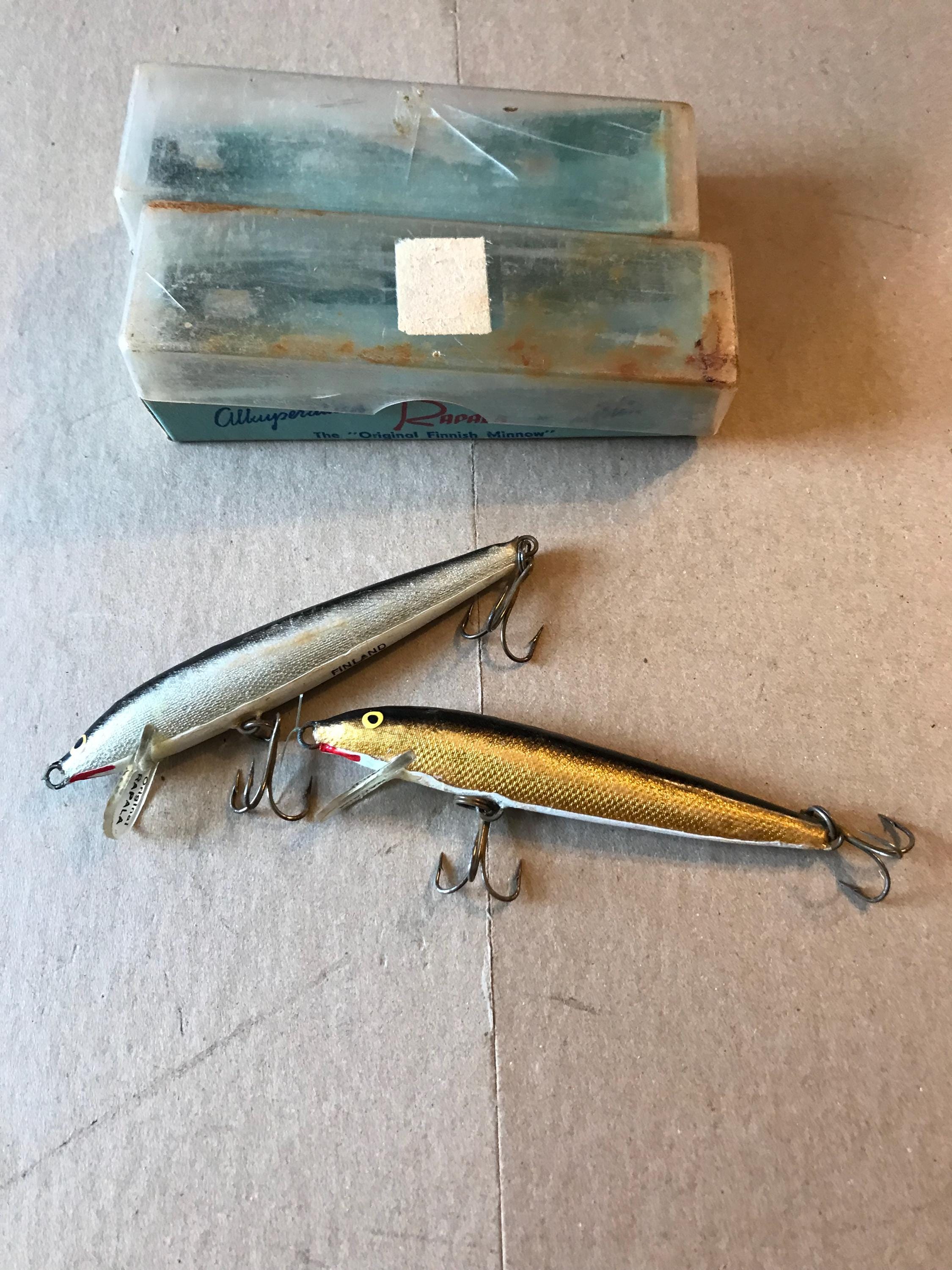 antique hand made fishing lures Vintage Homemade Handmade 5" Wood Fishing Lures Lot Of 2 + 1 Wood Body Of  One