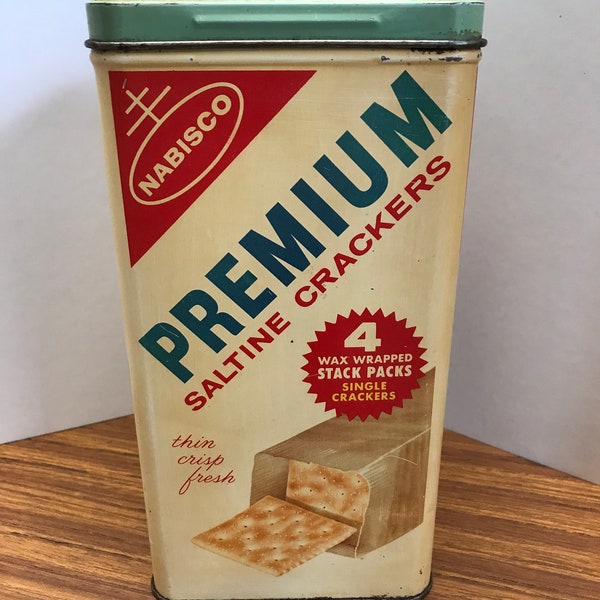 J—Nabisco Premium Saltine Crackers Tin