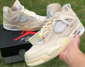 Air Jordan 4 Off-white Sail Cream 