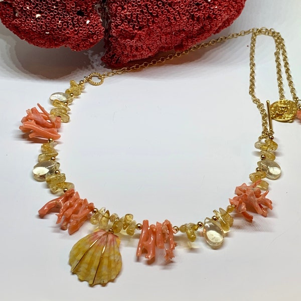 Sunrise Shell Earrings in Pacific/Citrine/Turquoise main image 1