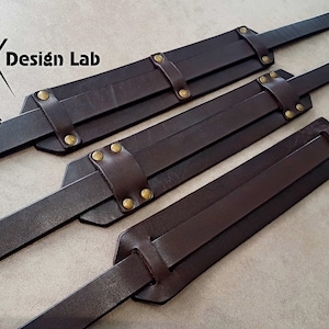 Brown Leather Guitar Strap Custom Guitar Strap Acoustic Guitar Guitar Electric Adjustable Guitar Strap thick leather Vintage Classic Retro