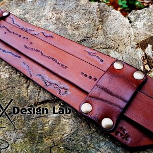 Wide brown burnt Leather Worn Guitar Strap Steampunk Custom Acoustic Personalized Guitar Electric Adjustable Guitar Strap thick leather