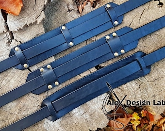 Black Leather Guitar Strap Custom Guitar Strap Acoustic Guitar Guitar Electric Adjustable Guitar Strap thick leather