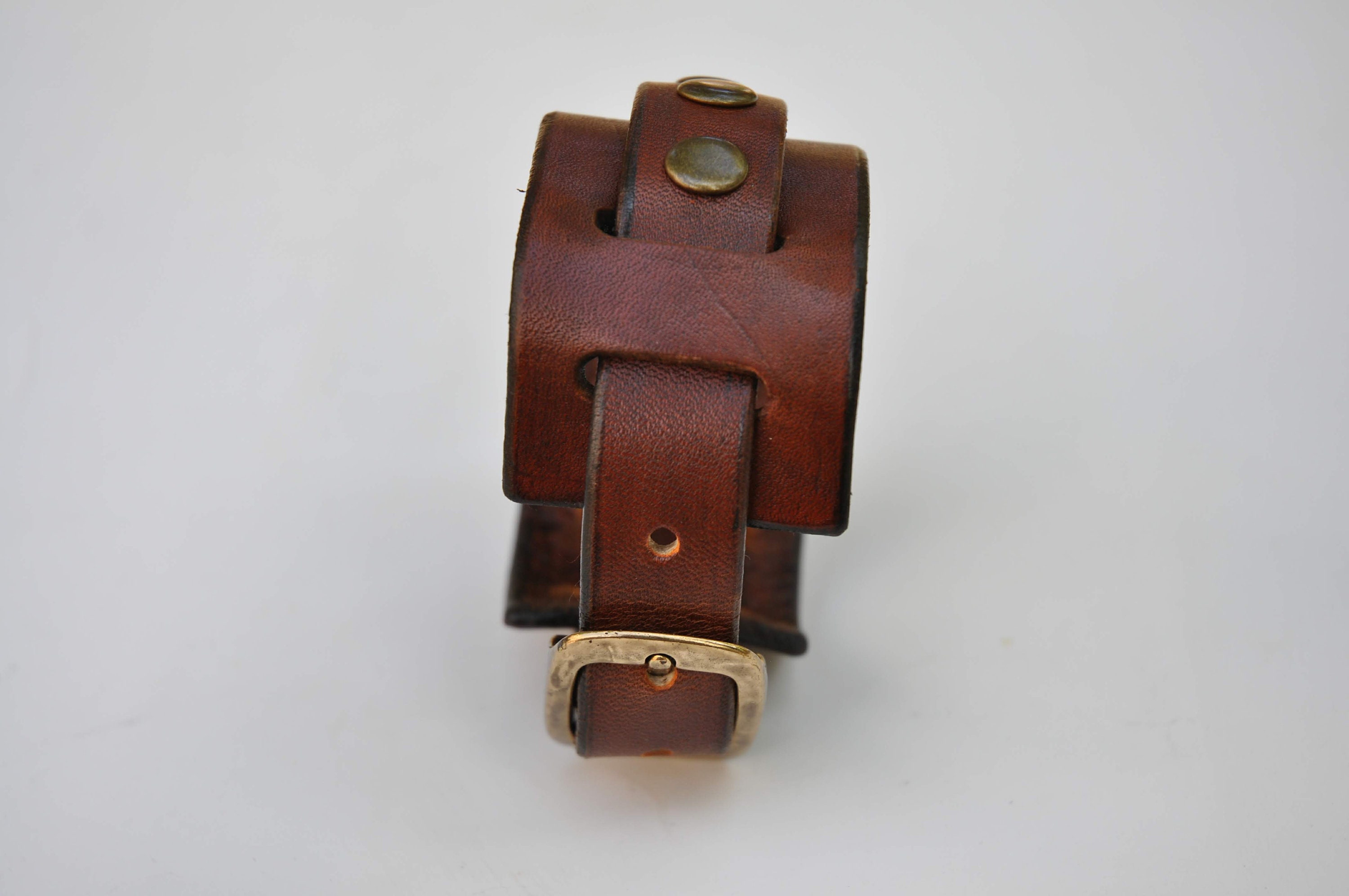 Brown Studded Bangle Bracelet main image 0