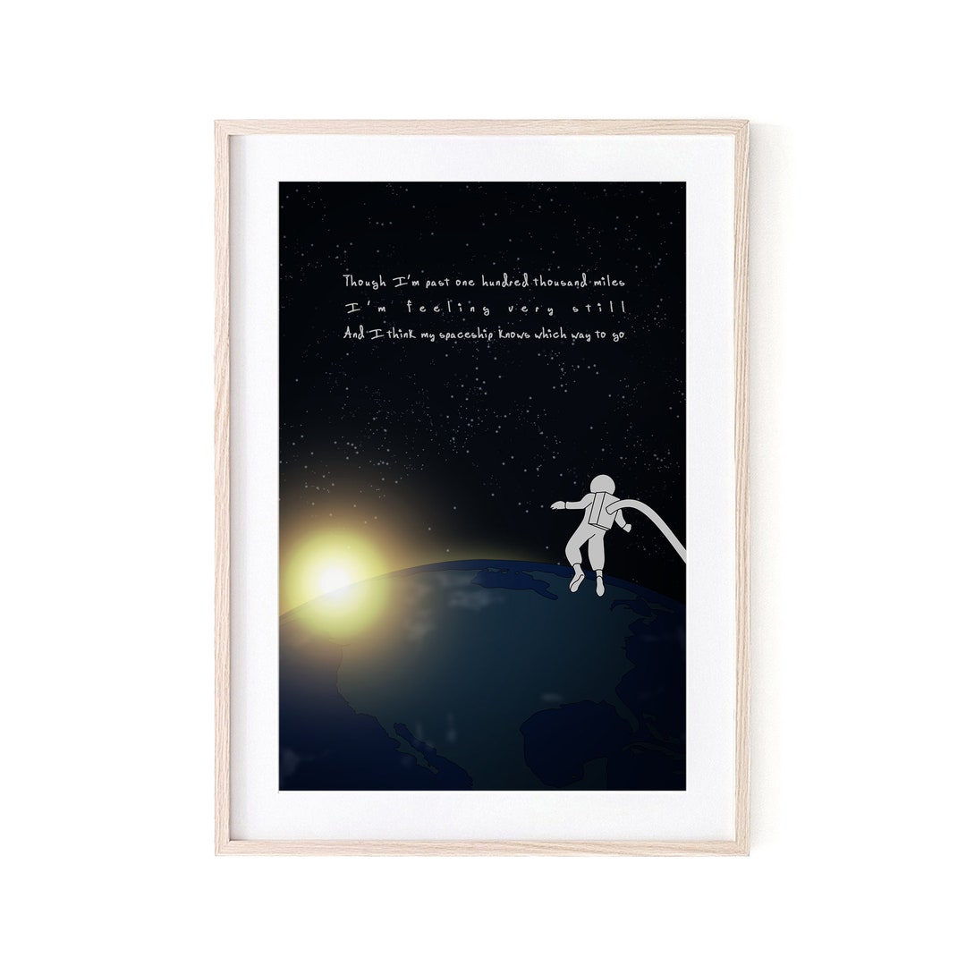 David Bowie Space Oddity Poster 2 INSTANT DOWNLOAD Digital Etsy